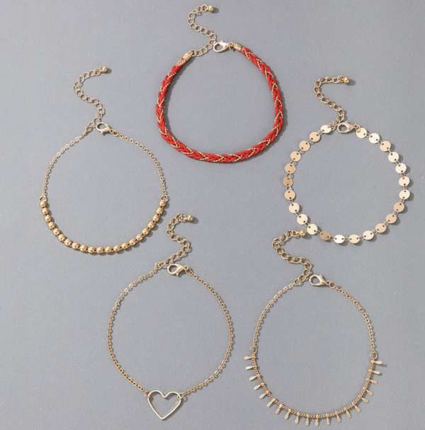 Layered Anklet Collection